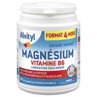 Alvityl Magnésium Vitamine B6 Libération Prolongée Comprimés Lp Pot/120 à LA CRAU