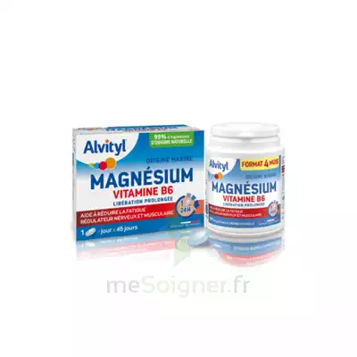 Alvityl Magnésium Vitamine B6 Libération Prolongée Comprimés Lp B/45 à LA CRAU